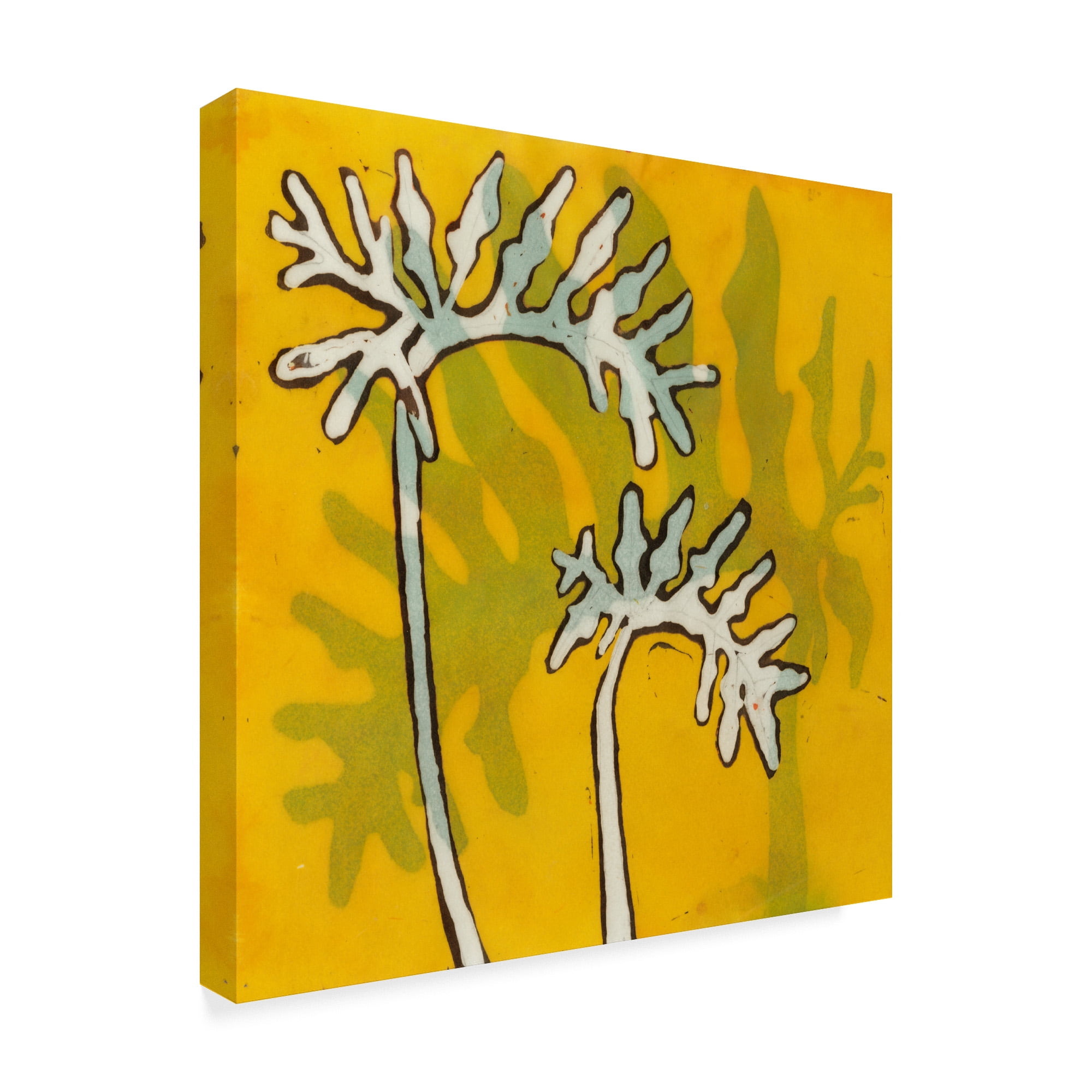 Trademark Fine Art 'Gold Batik Botanical V' Canvas Art by Andrea Davis