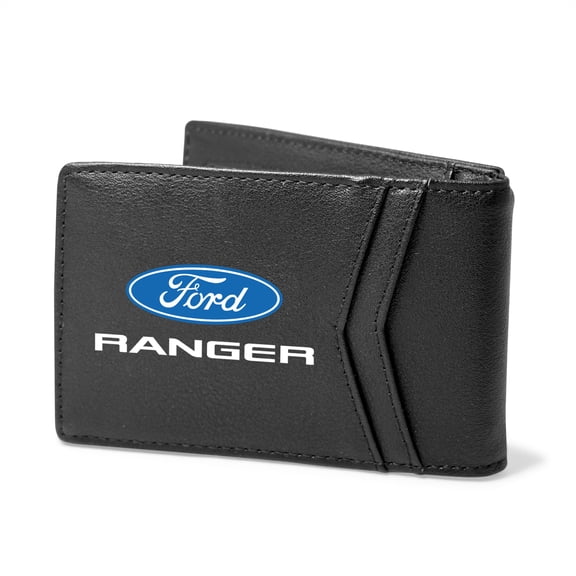 Ford Ranger Black PU Leather Slim RFID Resistant Bi-fold Men Wallet