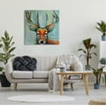 thumbnail image 2 of Stupell Modern Urban Deer Painting Animals & Insects Painting Gallery Wrapped Canvas Print Wall Art, 2 of 7
