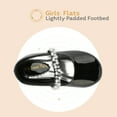 thumbnail image 5 of Dream Pairs Girls Fashion Dress Flats Shoes Kids Slip On Rhinestones Wedding Shoes SERENA-100-INF BLACK/PAT Size 6T, 5 of 5