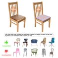 thumbnail image 5 of Pioneer Flower Seat Covers for Dining Room Chairs Set Of 4,Stretch Printed Washable Chair Seat Cover with Elastic Ties and Button,Removable Waterproof Couch Cushion Covers, 5 of 6