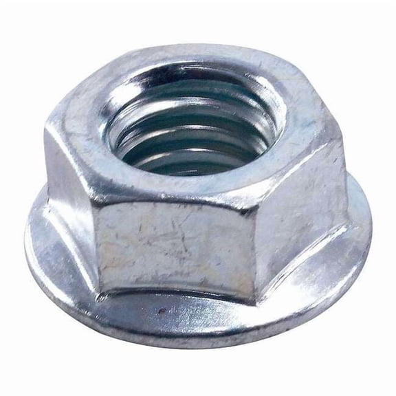 American Garage Door Supply Flanged Serrated Hex Nut,SS,PK16 NUTFS14