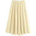 thumbnail image 2 of Jupe Midi Plissée Taille Haute Décontractée pour Femmes avec Poche, 2 of 6