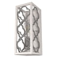 thumbnail image 2 of Hunter - Gablecrest 1-light Distressed White, Small Sconce Light, Dimmable, Transitional Style, for Bedrooms, Dining, Living Rooms - 19376, 2 of 7