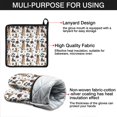 thumbnail image 7 of German Shepherd Dog and Footprint Kitchen Oven Mitt and Pot Holder Sets 2 Pcs for Baking, Cooking and Grilling, Heat Resistant Up To 392 °F, 7 of 7