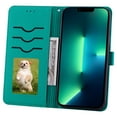 thumbnail image 5 of for Samsung Galaxy A03 Core 6.5 Inch Case Wallet, with Card Holder, Luxury PU Leather, Wristband Lanyard Magnetic Case Cover for Women and Men for Galaxy A03 Core Flip Folio Credit Cover - Green, 5 of 6