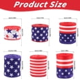 Clode Patriotic Wired Ribbon 4th of July Red White Stripe Glitter ...