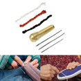 thumbnail image 3 of serony Couture Rapide Awl Aiguilles en Cuir Aiguilles de Réparation de Chaussures Kit de Couture 3 Aiguilles à Fil Facile Aiguilles à Chaussures 3 Fil de Couleur, 3 of 9