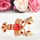 thumbnail image 2 of Broche de langosta con cristales de imitación realistas, con forma de animal, accesorio de bisutería (rojo), 2 of 7