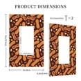 thumbnail image 3 of Daiia Peanuts2 Pattern Decorator Wall Plate Child Safe Outlet Cover, Switch and Outlet Covers,Size 1-Gang 5.0" x3.0" , Polycarbonate Thermoplastic-Style U, 3 of 6