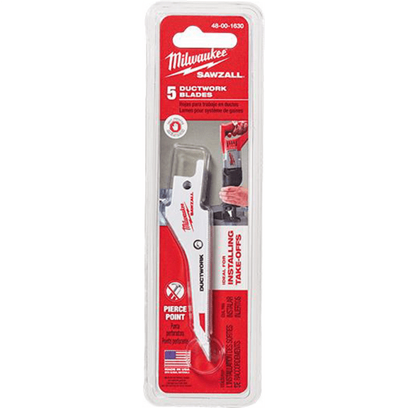 Milwaukee Tool SAWZALL Ductwork Blade - 5 PK