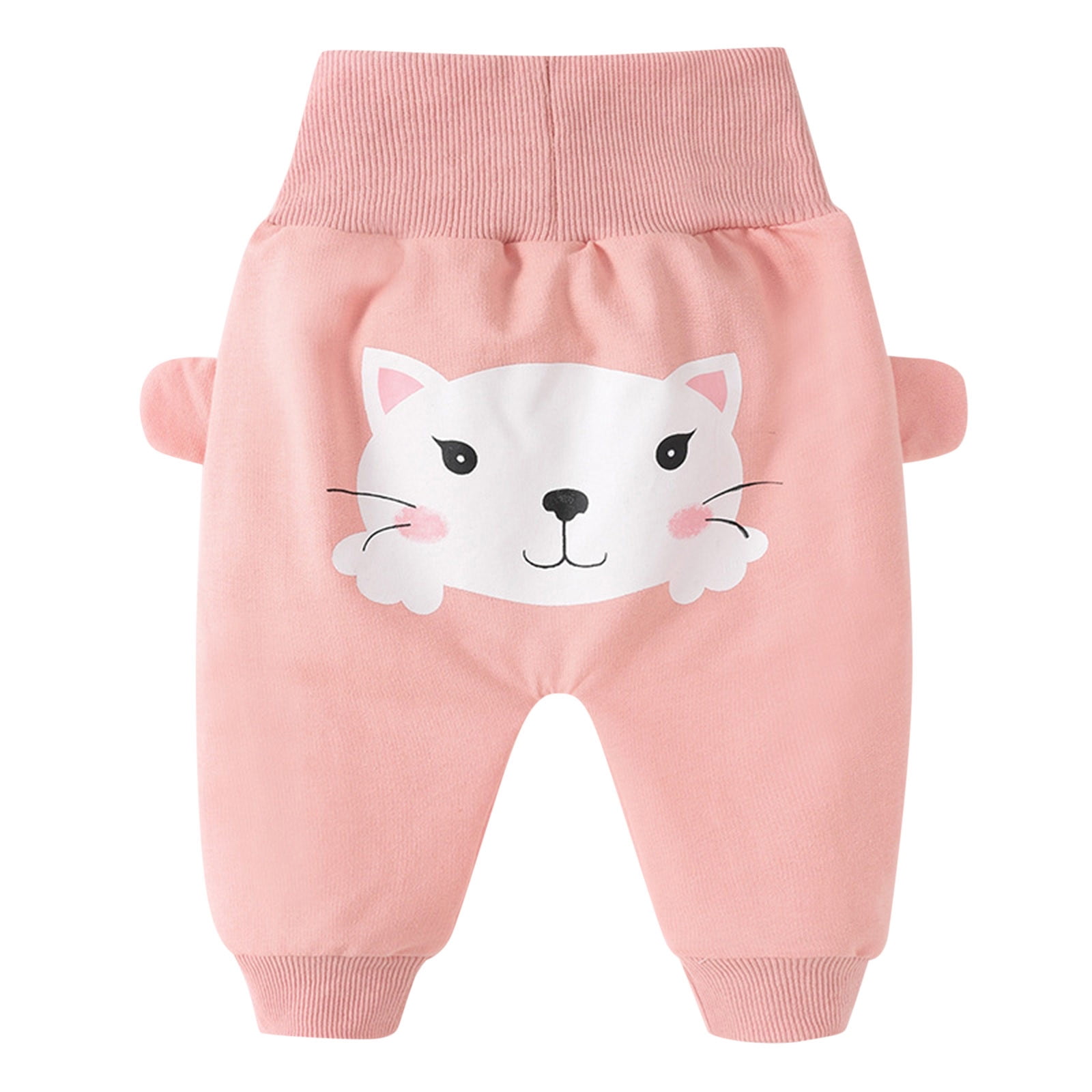 LWNYDPLSD 3t Sweatpants Girls High Waist Yoga Pants Toddler Boy White Pants Clothes for Teen Boys Dance Clothes 4t Boys Clothes Clearance Baby Gift, Pink 18-24 Months