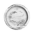 thumbnail image 2 of Round Wood Candle Tray, Rustic Farmhouse Candle Holder for Pillar & Tea Lights, Solid Wood Decorative Centerpiece for Coffee Table Kitchen Counter Living Room (White - 11.22in), 2 of 6