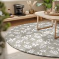thumbnail image 3 of Round Area Rugs 6Ft, Brown Leaves Non-Slip Washable Circle Rugs Carpet, Country Pastoral Nature Plants Aesthetic Indoor Outdoor Rug Floor Mats Throw Runner for Bedroom Living Room Bathroom, 3 of 8