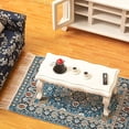 thumbnail image 4 of Ksopiavobs Miniature Dollhouse Furniture 1 12 Scale - Wooden Dollhouse Furniture Set for Dollhouse Living Room - Doll House Furniture Incl Sofa, TV Cabinet, Coffee Table and Other Accessories (Blue), 4 of 6