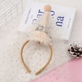 thumbnail image 3 of Diadema de malla para niña, dulce y linda, accesorio para el cabello con la frase FELIZ CUMPLEAÑOS, diadema con corona para CUMPLEAÑOS infantil, colores intensos, estilo fresco y dulce, 3 of 4