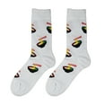 thumbnail image 5 of Crazy Socks, Ramen Noodle Bowl, Funny Socks for Men Women, Fun Crew Print, Large, 5 of 5