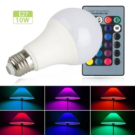 Led Color Changing Light Bulb Dimmable E27 Rgb Bulbs With Ir Remote Control For Living Room Dinning Decoration Bar Party Ktv Mood Led Color Changing Light Bulb Dimmable E27 Rgb Bulbs With Ir Remote Control For Living Room Dinning Decoration Bar Party Ktv Mood