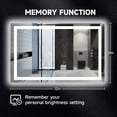 thumbnail image 6 of BALUXCA 24"X32" LED Bathroom Mirror with Radar body sensing，Front&Back Lights, Anti-Fog, Dimmable, 3-Color Memory Function，HD Tempered Glass UL-Listed Driver, 6 of 10