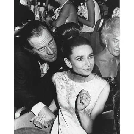 Audrey Hepburn And Rex Harrison Holding Hands At An Event Photo Print Walmart Com Walmart Com