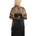 thumbnail image 3 of IYYVV Shawls And Wraps For Evening Dresses,Women Elegant Formal 1920S Sequin Flower Sheer Shawls And Wraps For Wedding Party Yellow, 3 of 3