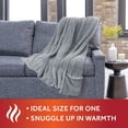 thumbnail image 6 of Sunbeam Ultimate Grey Lofttec Foot Pocket Heated Throw, 6 of 9
