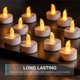 thumbnail image 2 of Velas LED ZHAOCHENG paquete de 24 duran el doble velas de té REALISTAS brillantes y parpadeantes, 2 of 5