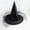 Black, variant on Rose Witch Hat for Women, Halloween Mesh Witch Hat with Roses, Foldable Costume Accessory for Masquerade, Carnival, Cosplay, Party Dress Up and Holiday Decoration