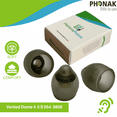 thumbnail image 3 of Phonak Vented Hearing Aid Domes 4.0 – Small Size (S) – 10-Pack – Compatible with Marvel, Paradise, Lumity RIC Devices – Open Fit – Original Phonak Replacement Tips (Small), 3 of 6