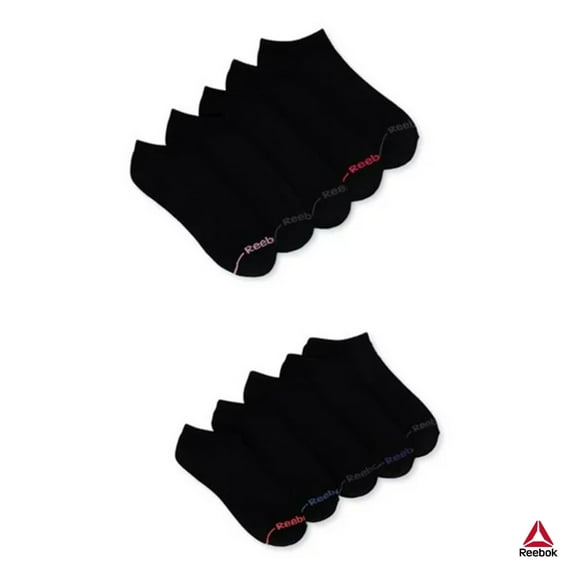 Reebok Women's Performance Lightweight No Show Socks, 10-Pack