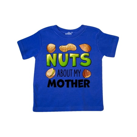 

Inktastic Nuts About My Mother Peanut Almond Pistachio Gift Toddler Boy or Toddler Girl T-Shirt