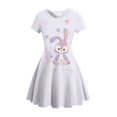 thumbnail image 1 of MINISO Disney Dessin Animé Mickey Jupe Robe Fille Été Manches Courtes Style Bébé Fille Robe Princesse Courte, 1 of 6