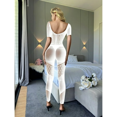 Generic One Piece Sexy Fishnet Clothes Sexy Lingerie Sexy Pajamas One-Piece Stockings Transparent Passion Fishnet Clothes Pajamas