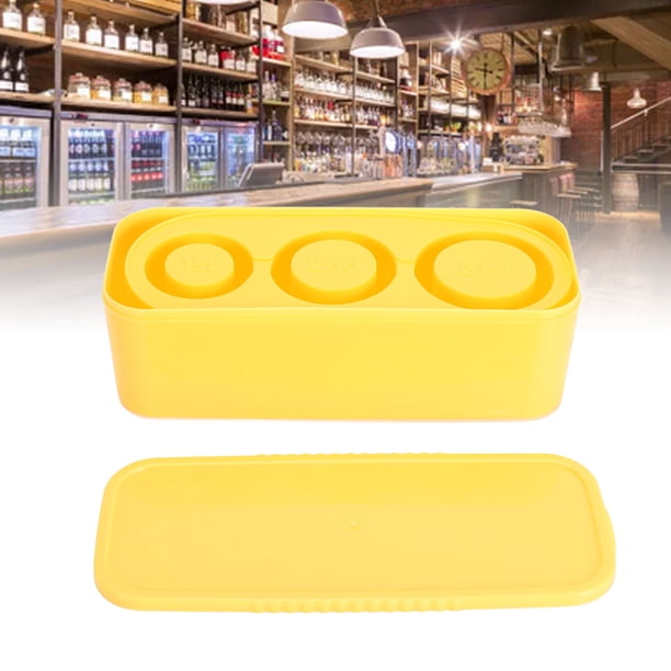 Molde Para Cubitos De Hielo, Bandeja Para Cubitos De Hielo De Gran Capacidad Con Tapa, Fabricante De Cubitos De Hielo Con Cilindro Hueco De Silicona De Fácil Liberación