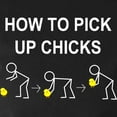 thumbnail image 3 of CafePress - HOW TO PICK UP CHICKS Men's Dark Pajamas - Men's Dark Loose Fit Cotton Pajama Set, 3 of 7