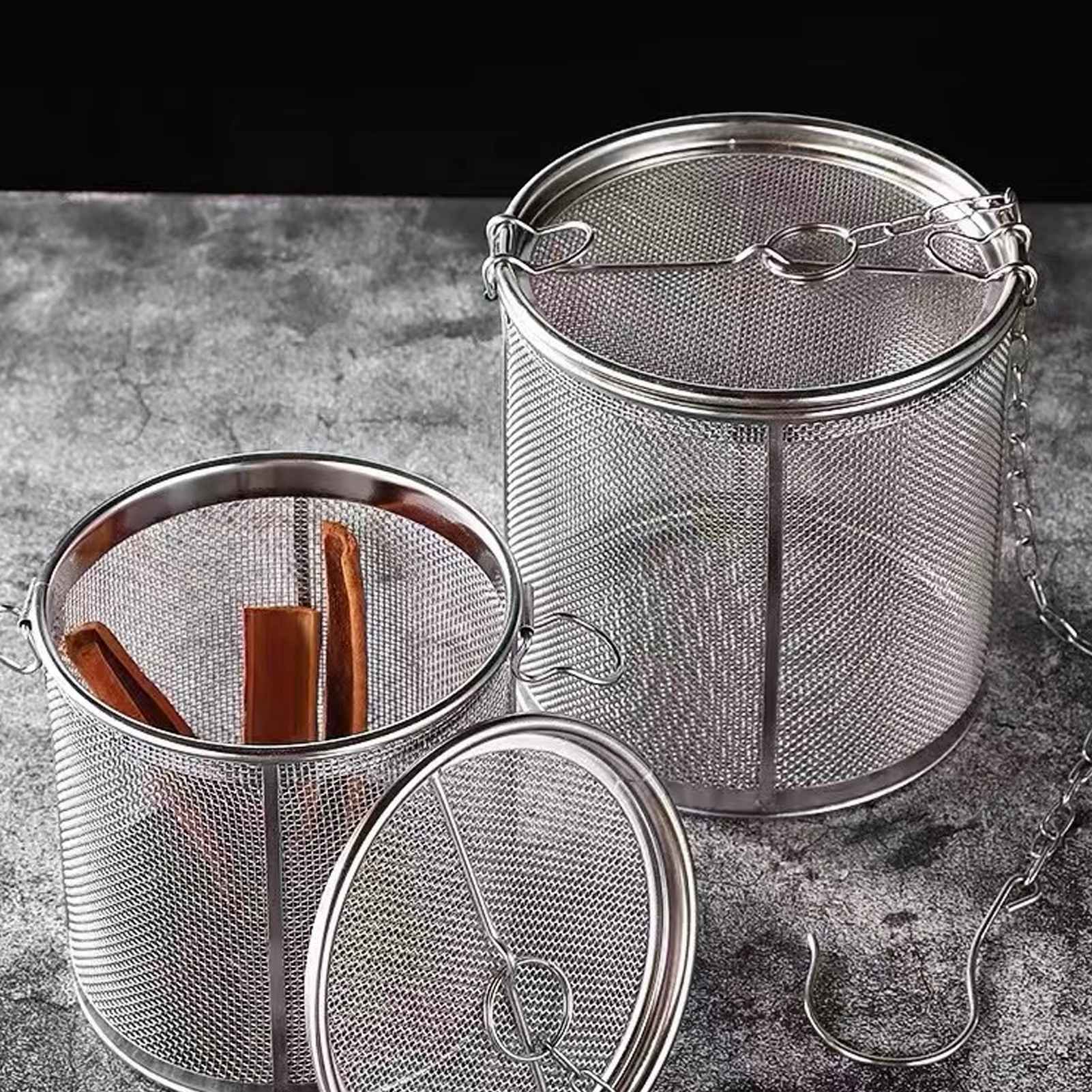 Infuseur à Thé En Acier Inoxydable 304 - Boule à Thé Avec Chaîne Et Crochet - Pour Thé, épices, Soupes - Lavable Au Lave-vaisselle - 13