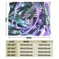 thumbnail image 3 of Ultra Soft Throw Plush, Demon Slayer Iguro Obanai Bedding Fleece Blanket for Sofa Bed Travel 50"x40", 3 of 8