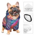 thumbnail image 3 of Disketp Digital Flamingo Vibrant Art Dog Hoodie Dog Clothes with Hat, Pet Winter Clothes Warm Hoodies Coat for Small Dogs-Large, 3 of 7