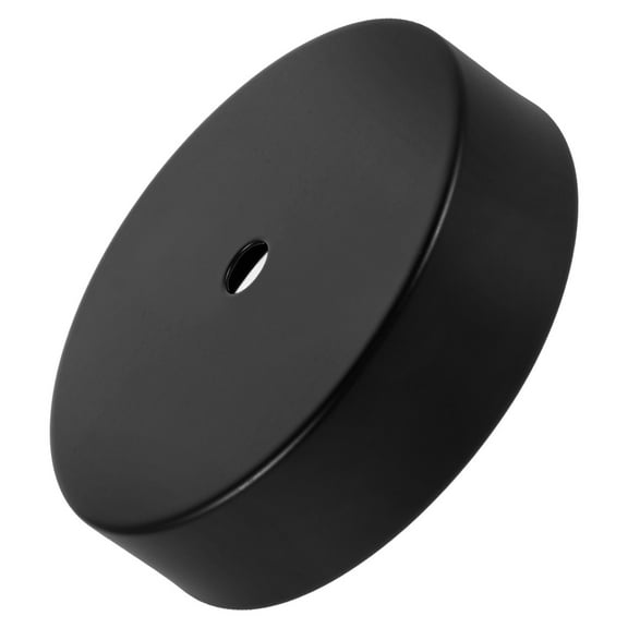 Topbathy Solid Iron Table Lamp Base Black Round Metal Light Parts Stand