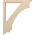 thumbnail image 3 of Ekena Millwork 3 1/2"W x 40"D x 48"H Imperial Traditional Rough Cedar Woodgrain TimberThane Bracket, Primed Tan, 3 of 6
