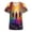 Multicolor-33, variant on Stamzod Scrub Tops for Women Fashion Halloween Print V-Neck Short Sleeve Holiday Medical Shirts with Pockets