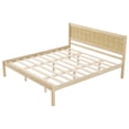 thumbnail image 4 of Marco de cama de plataforma con cabecera, soporte de lámina de madera, no se necesita resorte de caja, rey, 4 of 5