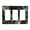 3-Gang, variant on Marble Pattern Black Gold Switch Cover Decorative Wall Plate 3-Gang Standard Size