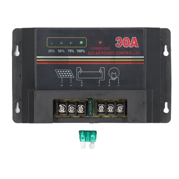30A Smart Solar Charge-Discharge Controller with High-Speed Microprocessor, Multi-Protection Functions, Moisture-Resistant Coating & Serial Communication, Ideal for Agricultural Solar Systems, Solar