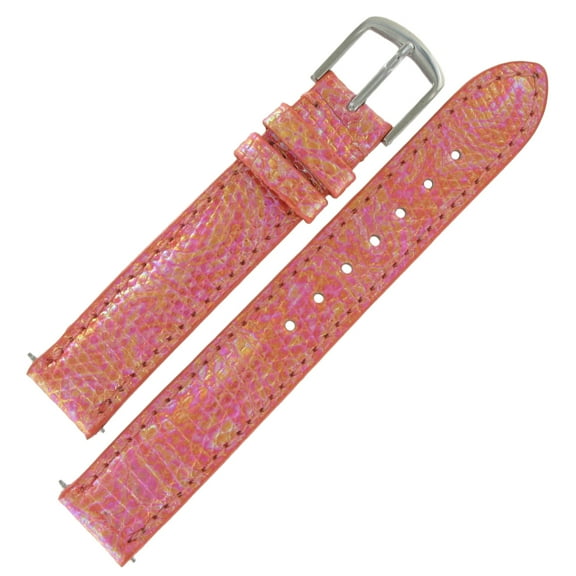Hadley Roma LSIL102 15mm Coral Genuine Java Lizard Watch Strap Ladies