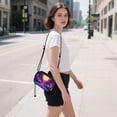thumbnail image 5 of FORMRS Mini Crossbody Bag for Women Adjustable Shoulder Rope Travel Casual Phone Purse, Purple Neon Road, 5 of 7