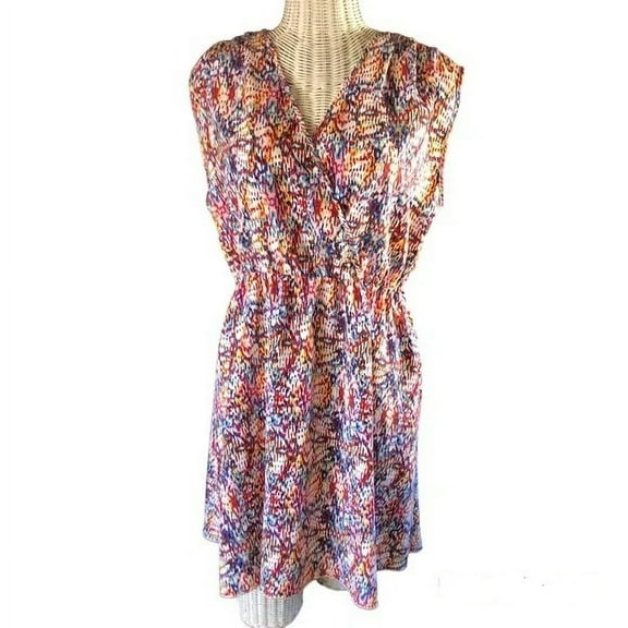 Kardashian Kollection MULTI Women's Mini Wrap Dress, US 18W