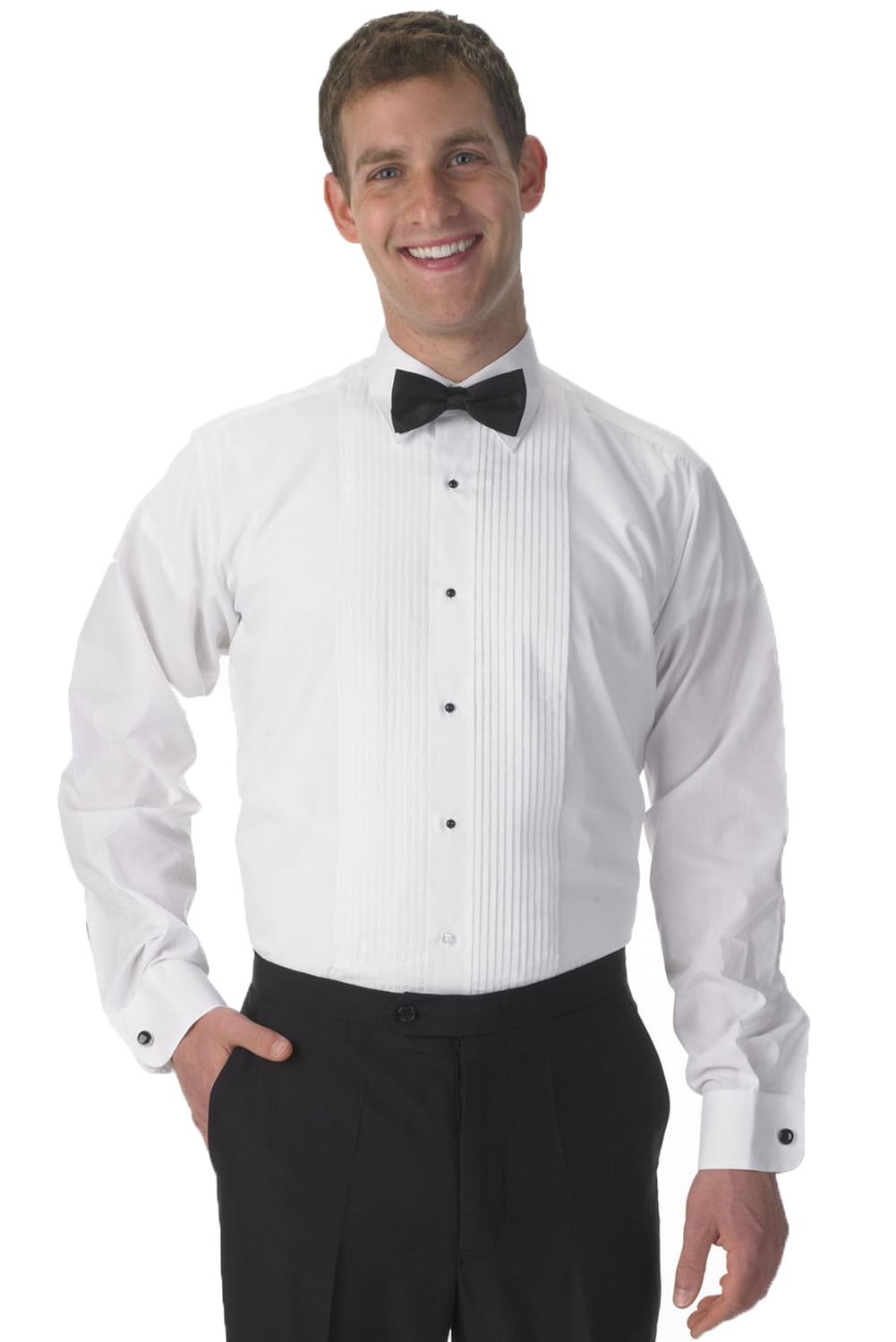 Edwards Mens Style 1390 White Wing Collar Tuxedo Shirt Size 5XL 37 