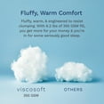thumbnail image 3 of ViscoSoft All Seasons Down Alternative Comforter Queen/Short Queen Size - Breathable Premium Reversible Microfiber Black/Gray Duvet Cover Insert, 3 of 10