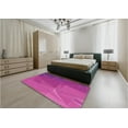thumbnail image 5 of Ahgly Company Machine Washable Indoor Square Transitional Deep Pink Area Rugs, 4' Square, 5 of 7